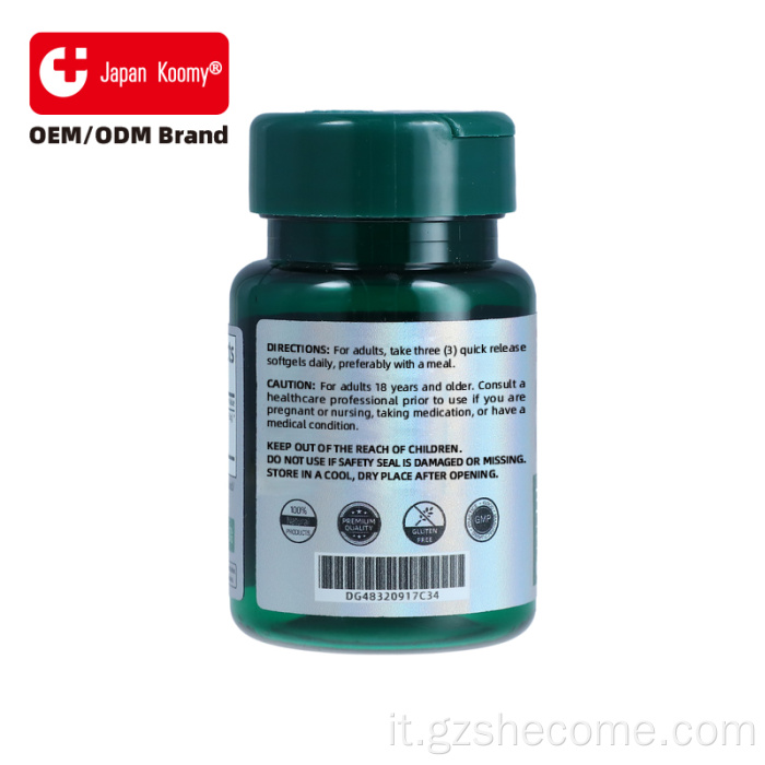 Softgel di aglio inodore alle erbe Supporto cardiovascolare